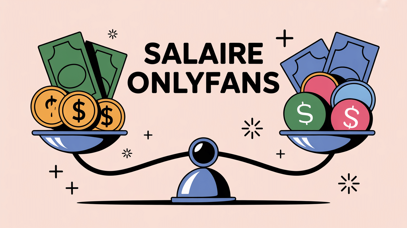illustration balance stylisée onlyfans salaire