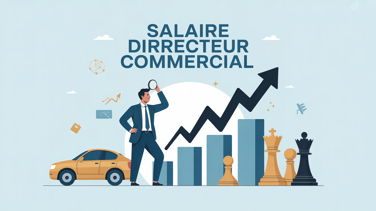 illustration salaire directeur commercial graphique entreprise