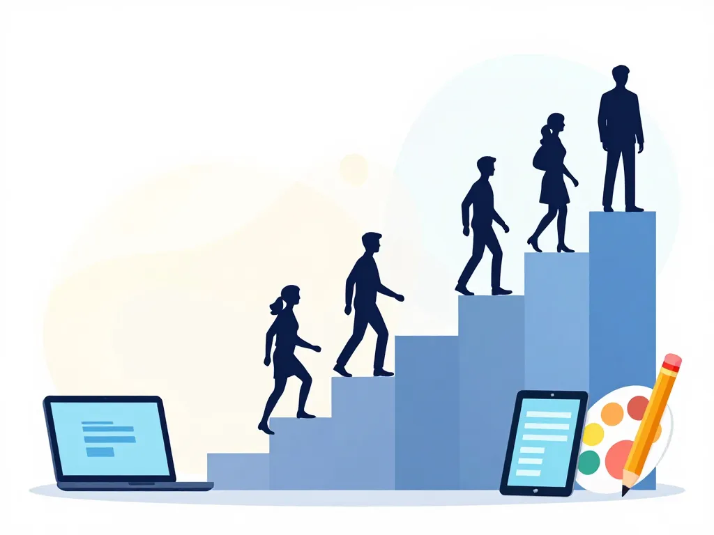 salaire graphiste junior senior progression visuelle