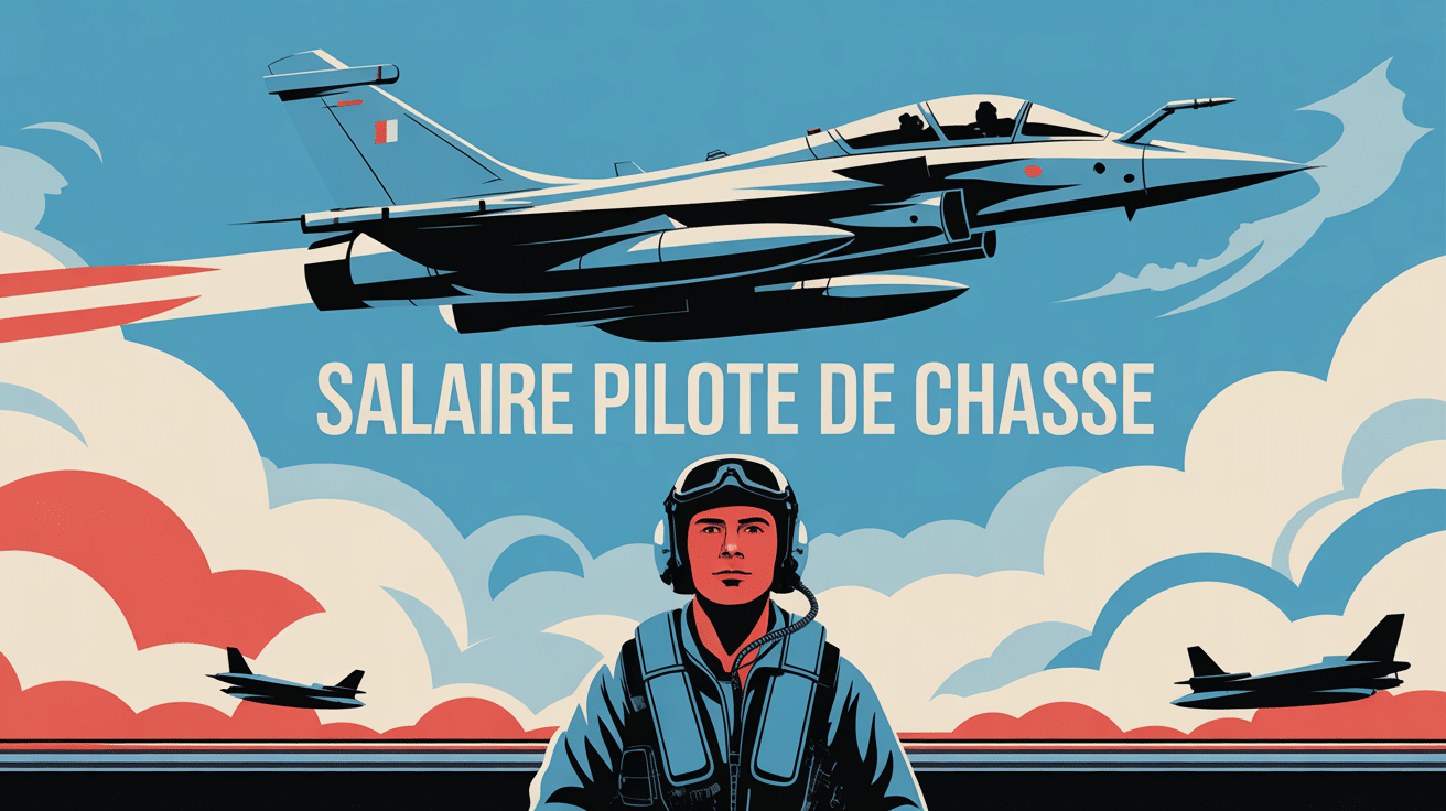 salaire pilote de chasse armée de l'air illustration vectorielle