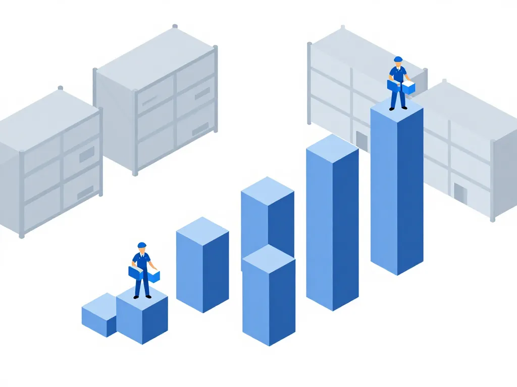 metaphore visuelle niveaux salaire preparateur de commande