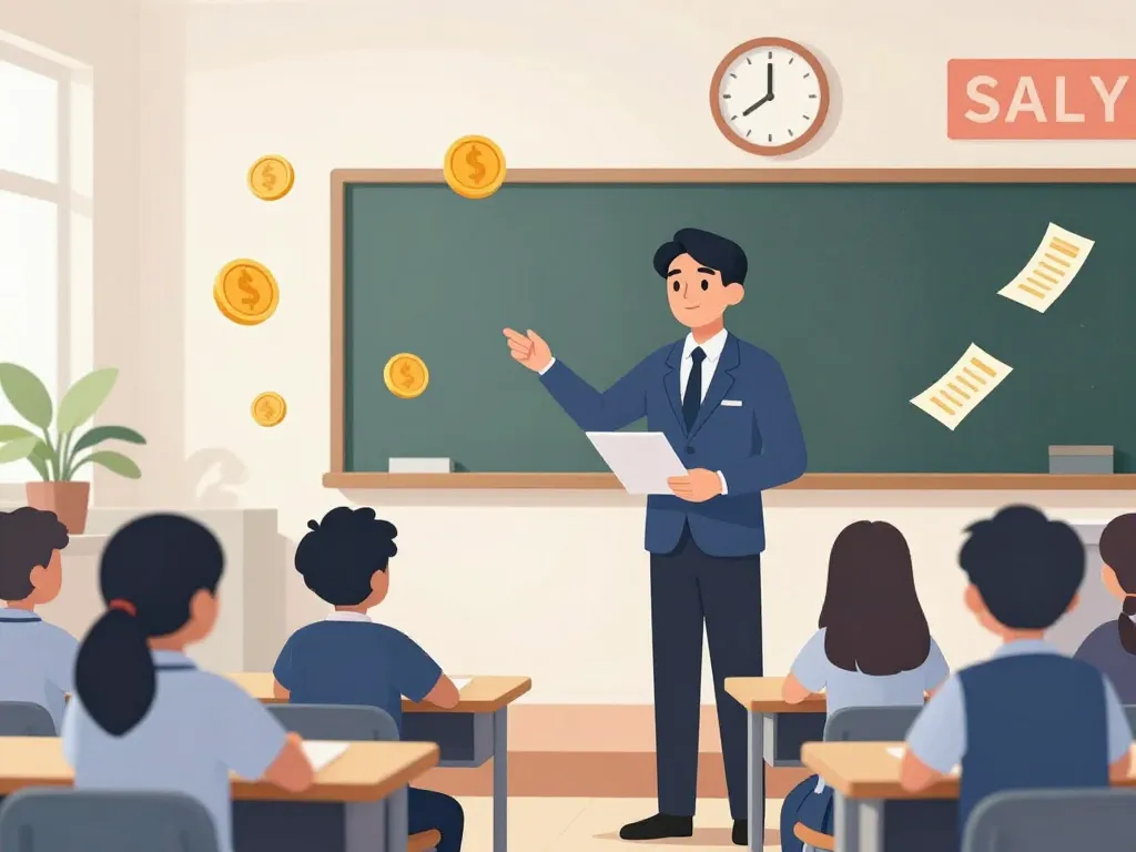 infographie salaire surveillant collège élève et fiche de paie