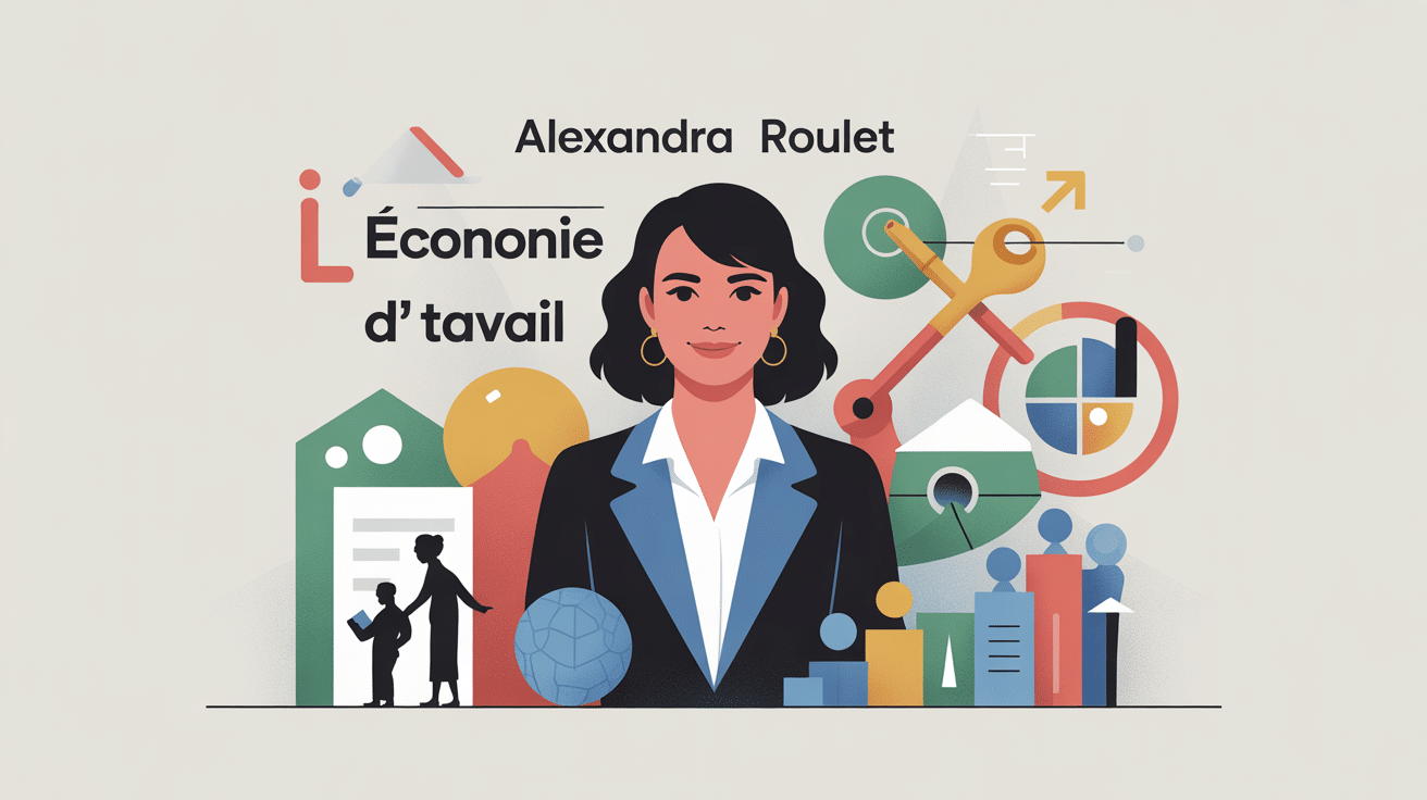 alexandra roulet économie du travail illustration vectorielle