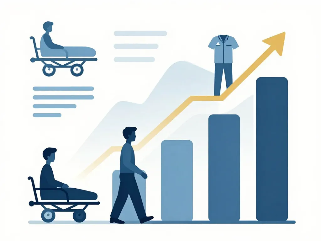 brancardier salaire visualisation écarts et progression