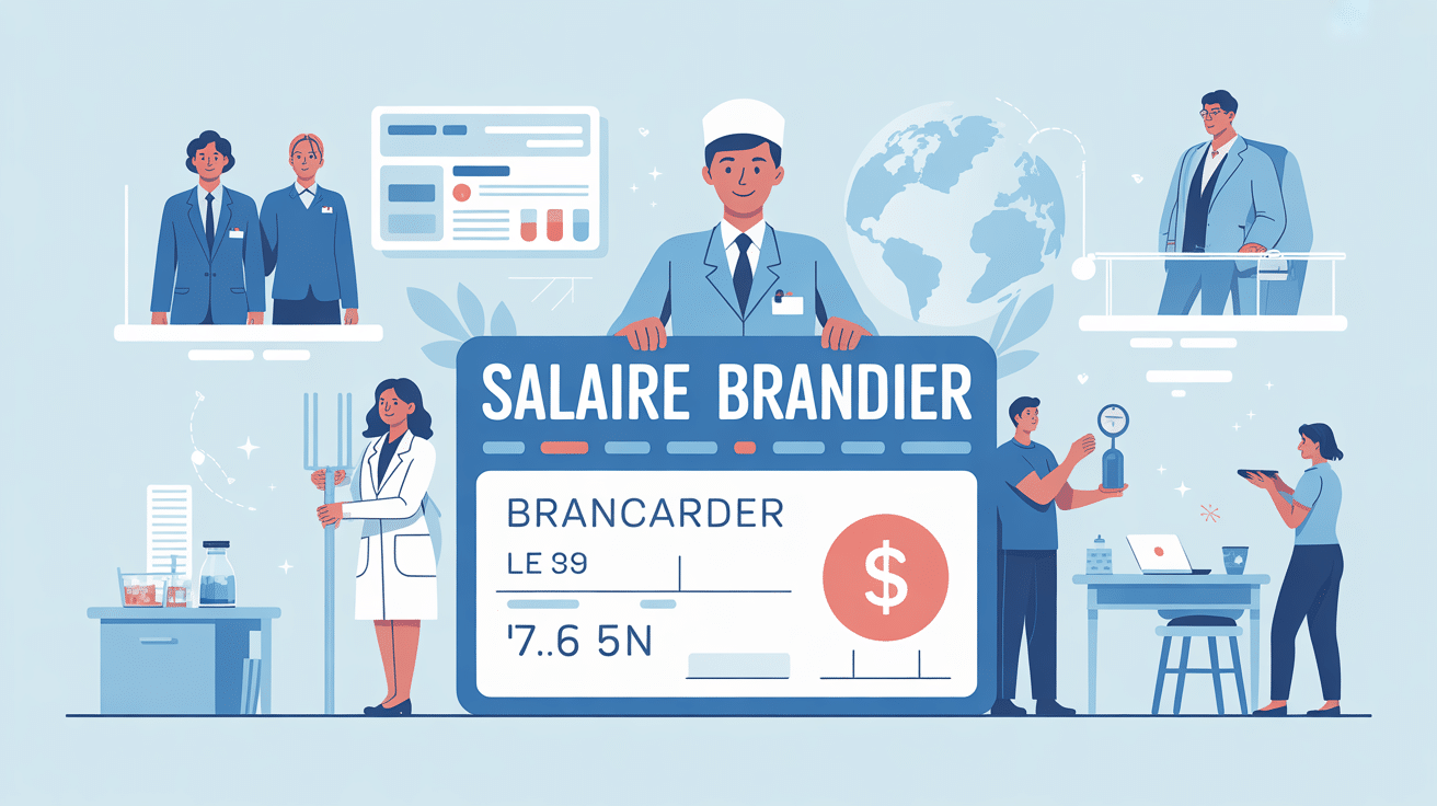 brancardier salaire illustration secteur hospitalier français