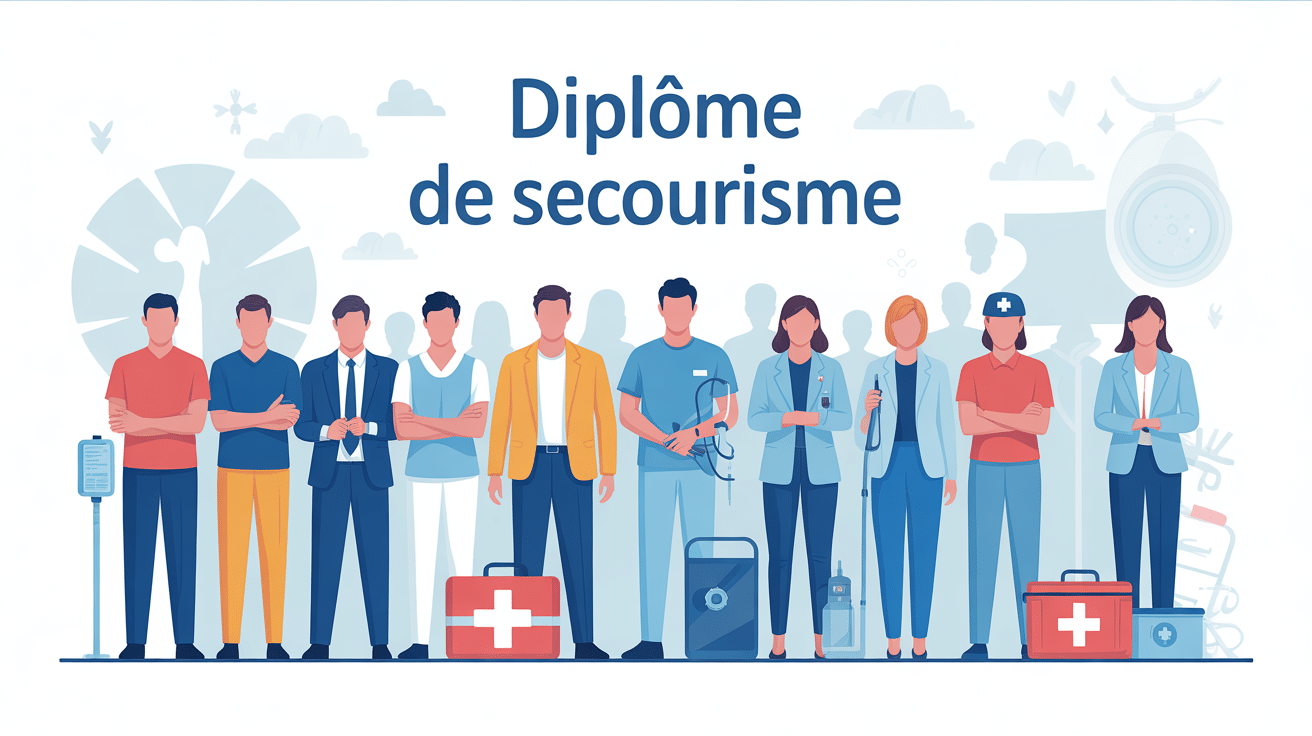 illustration diplome secourisme en France