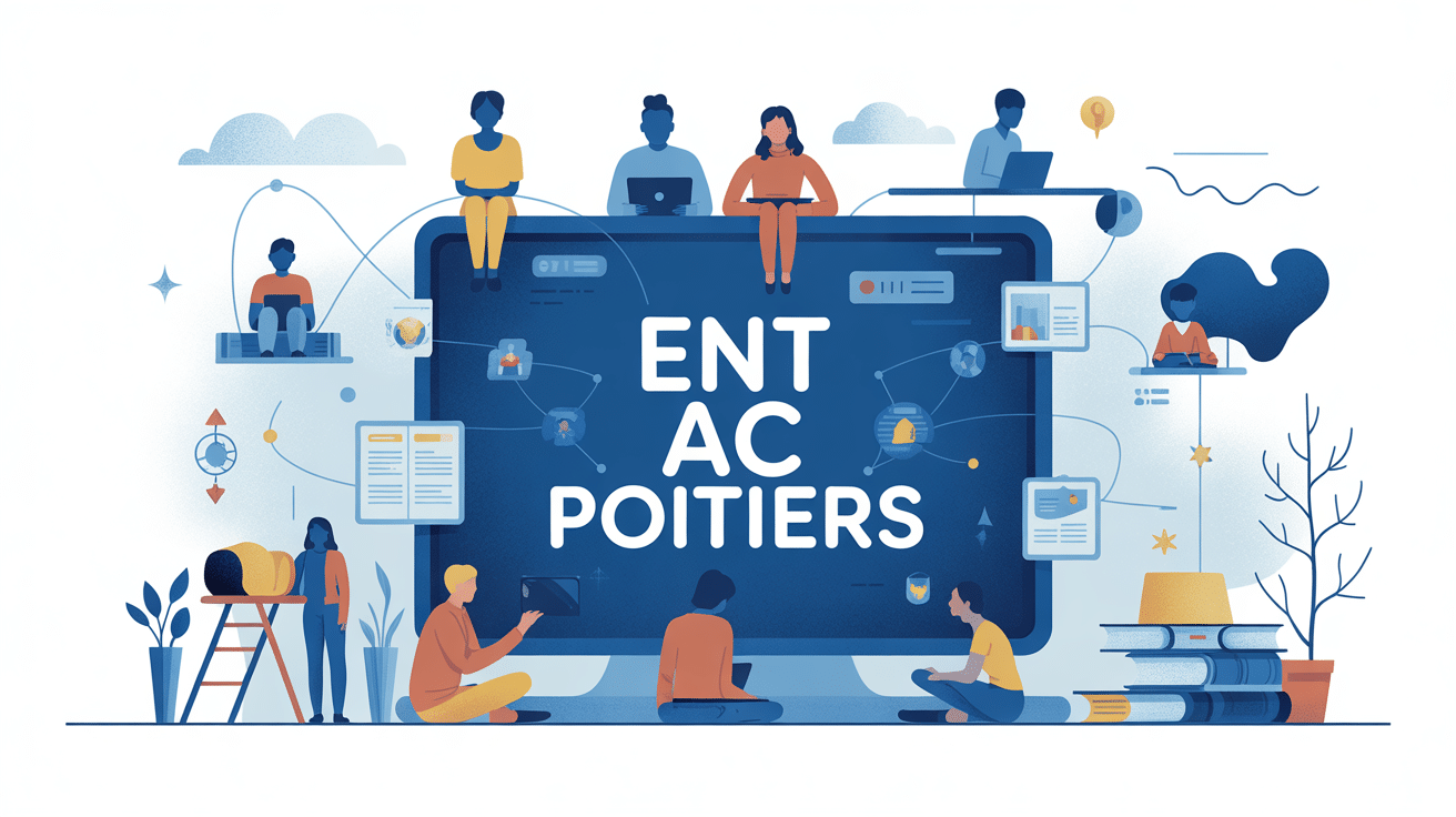 ENT AC Poitiers illustration espace numérique