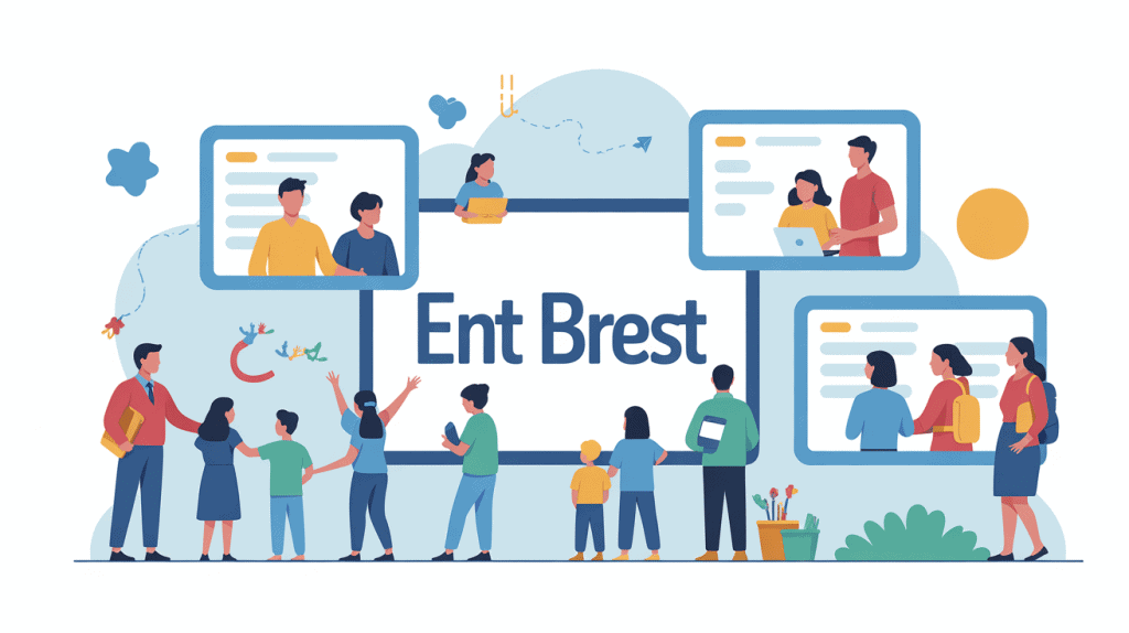 Interface ENT Brest portail numérique éducatif