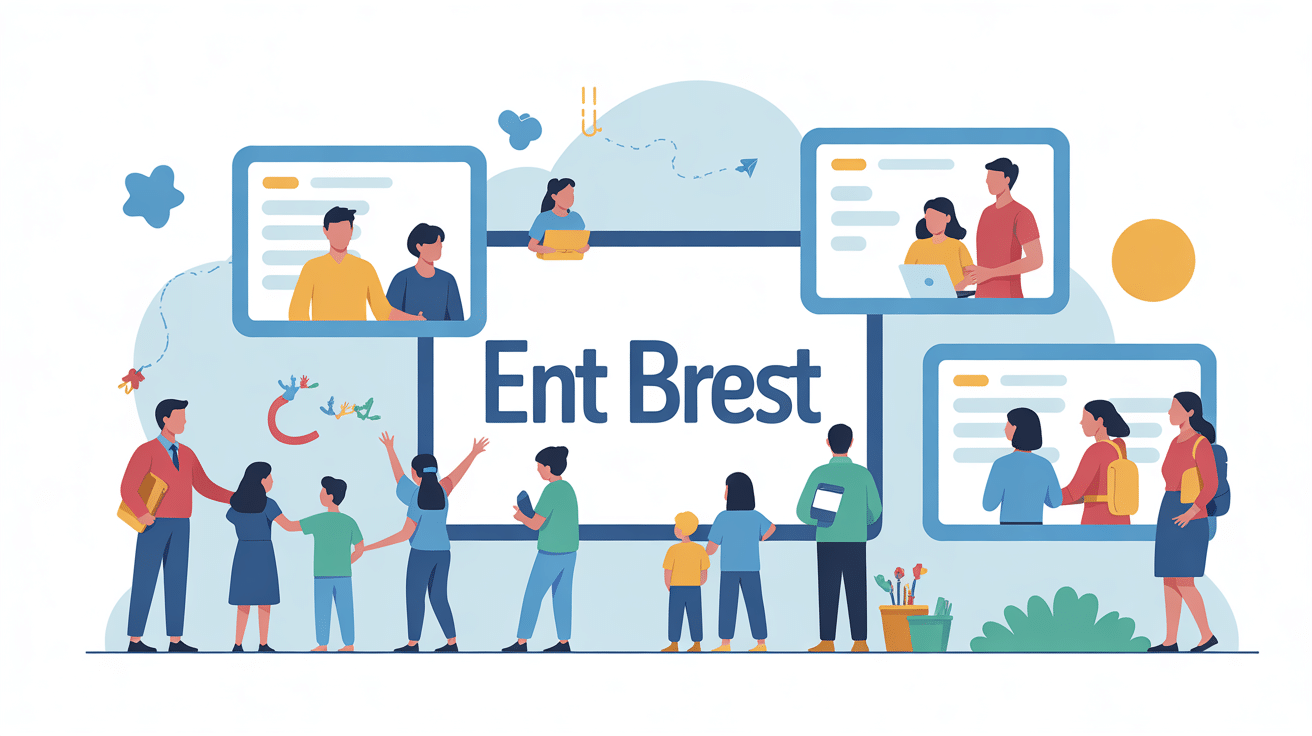 Interface ENT Brest portail numérique éducatif