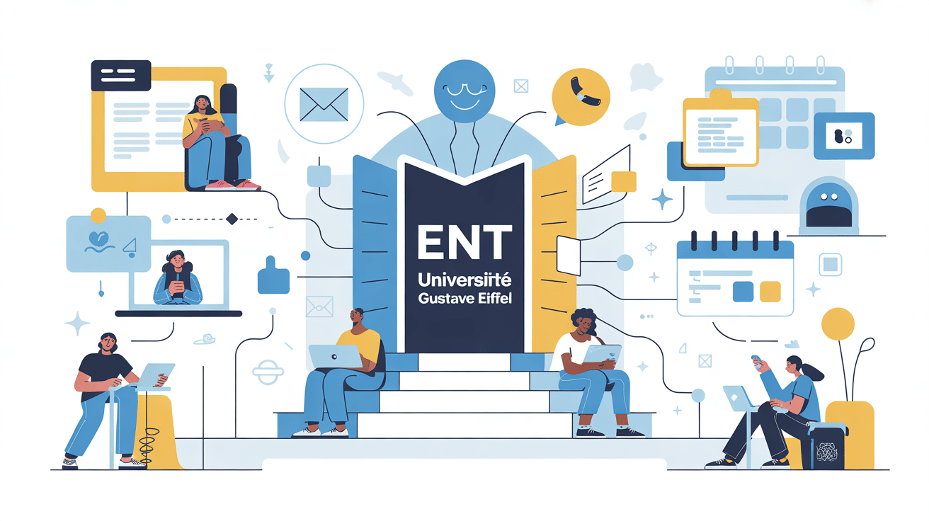 Portail ent univ eiffel accès messagerie cours calendrier vie étudiante