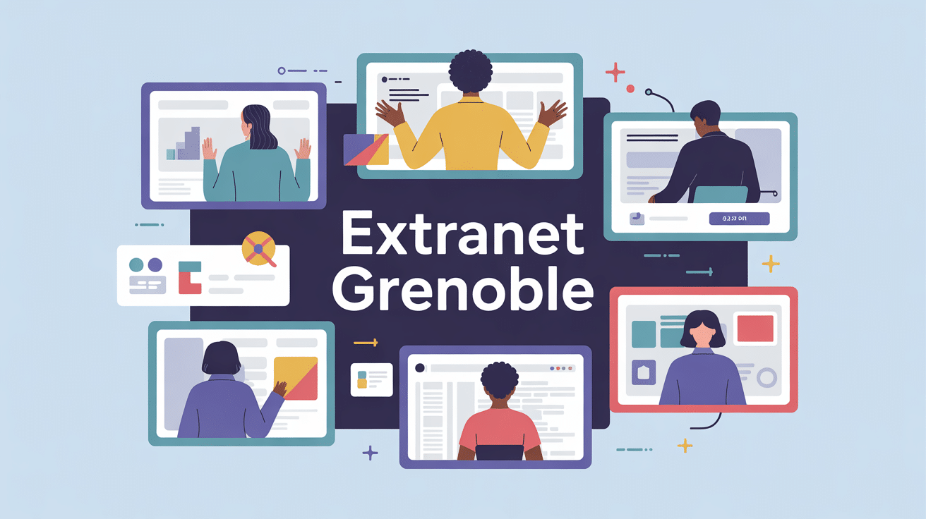 Illustration extranet grenoble silhouettes usagers
