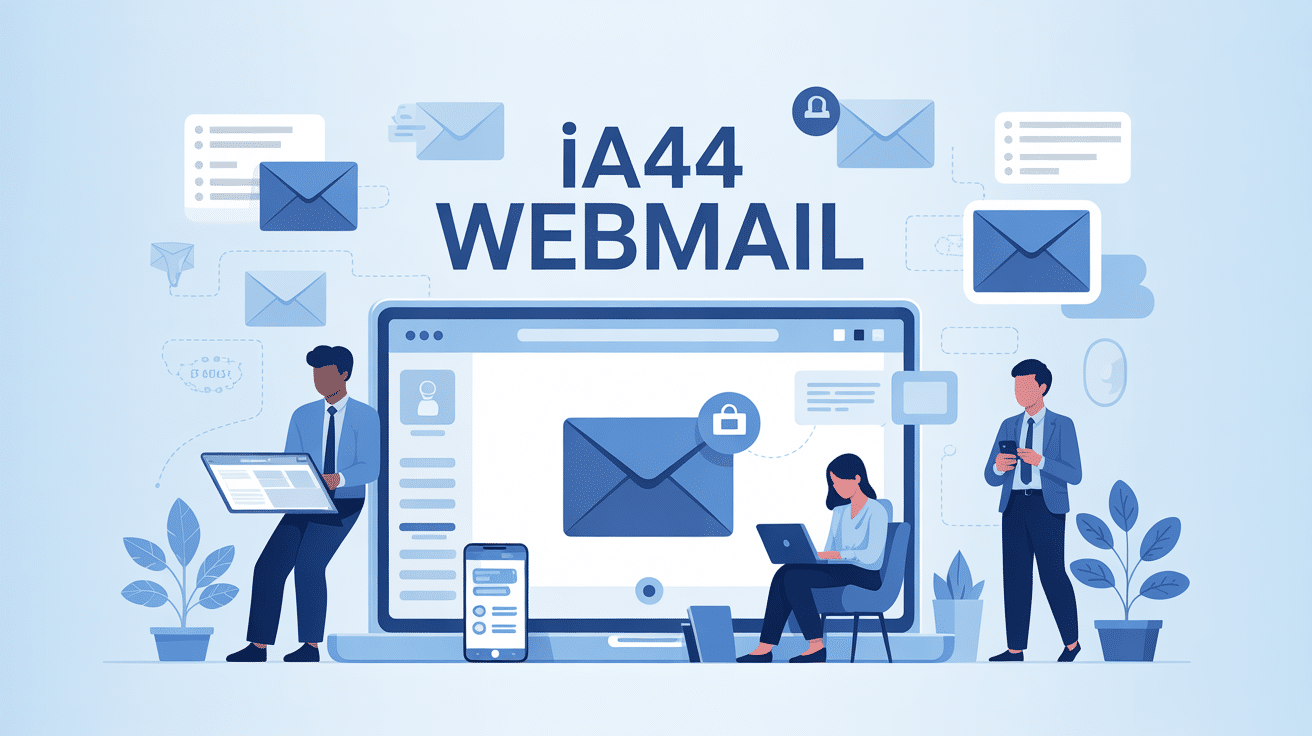 Illustration moderne ia44 webmail environnement éducatif