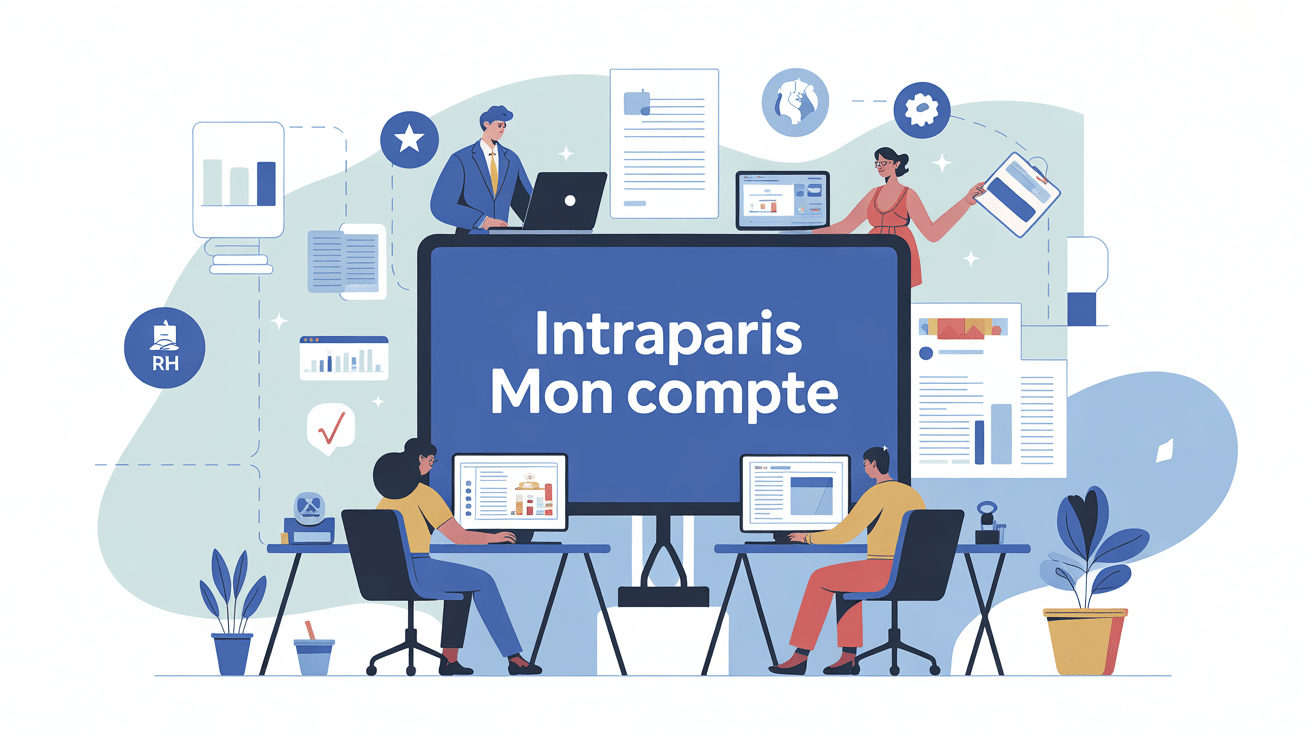 Illustration du portail intraparis mon compte pour agents Ville de Paris
