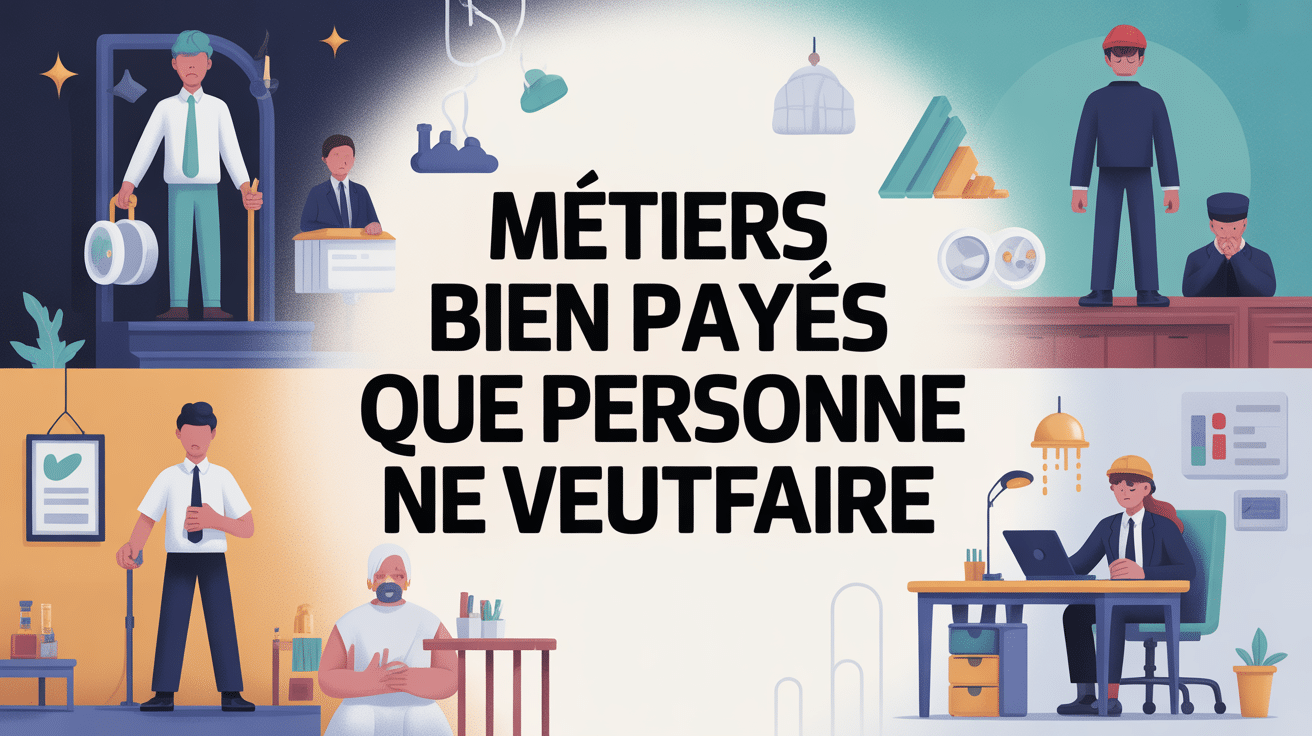 illustration metier bien payé que personne ne veut faire