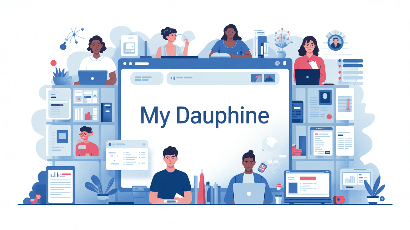 my dauphine illustration portail étudiant