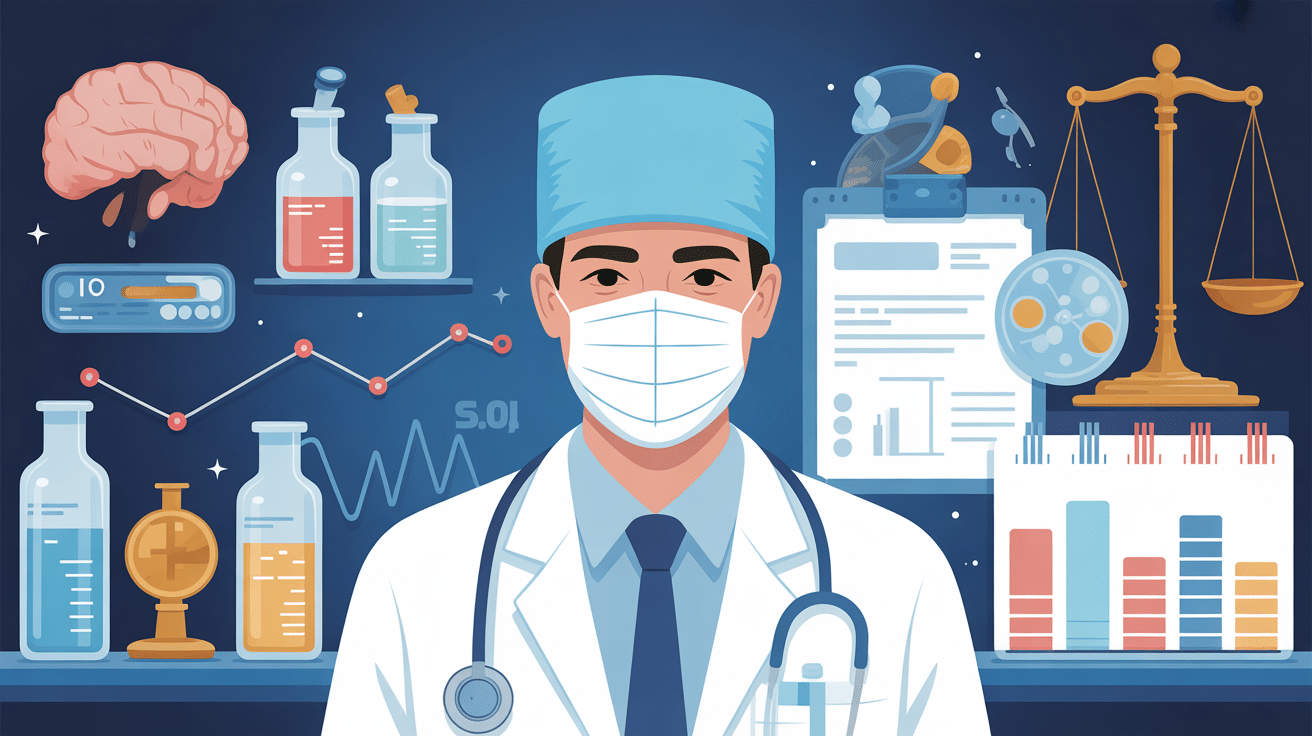 Illustration neurochirurgien salaire France moderne et professionnelle