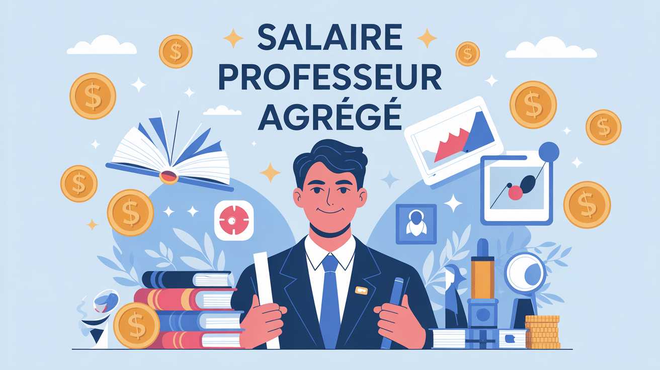 illustration professeur agrégé salaire progression carrière