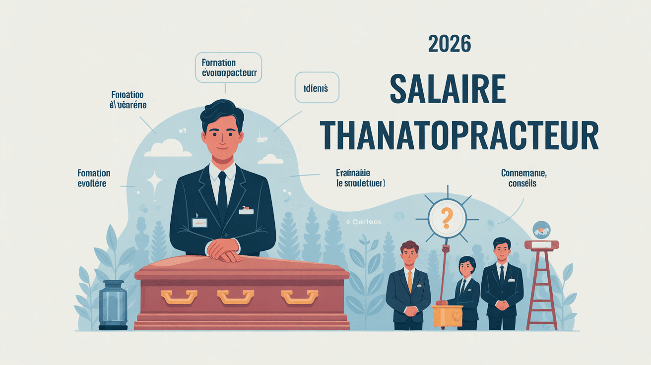 salaire thanatopracteur visuel métier funéraire stylisé