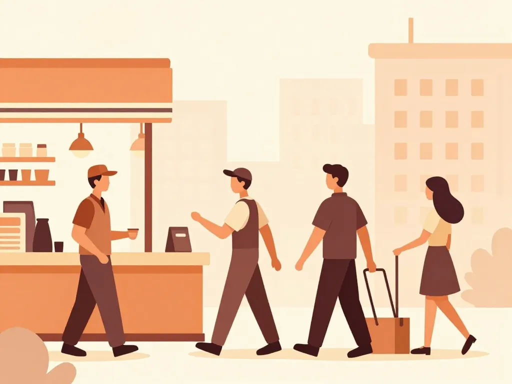 Scène travailleurs smic japon secteurs