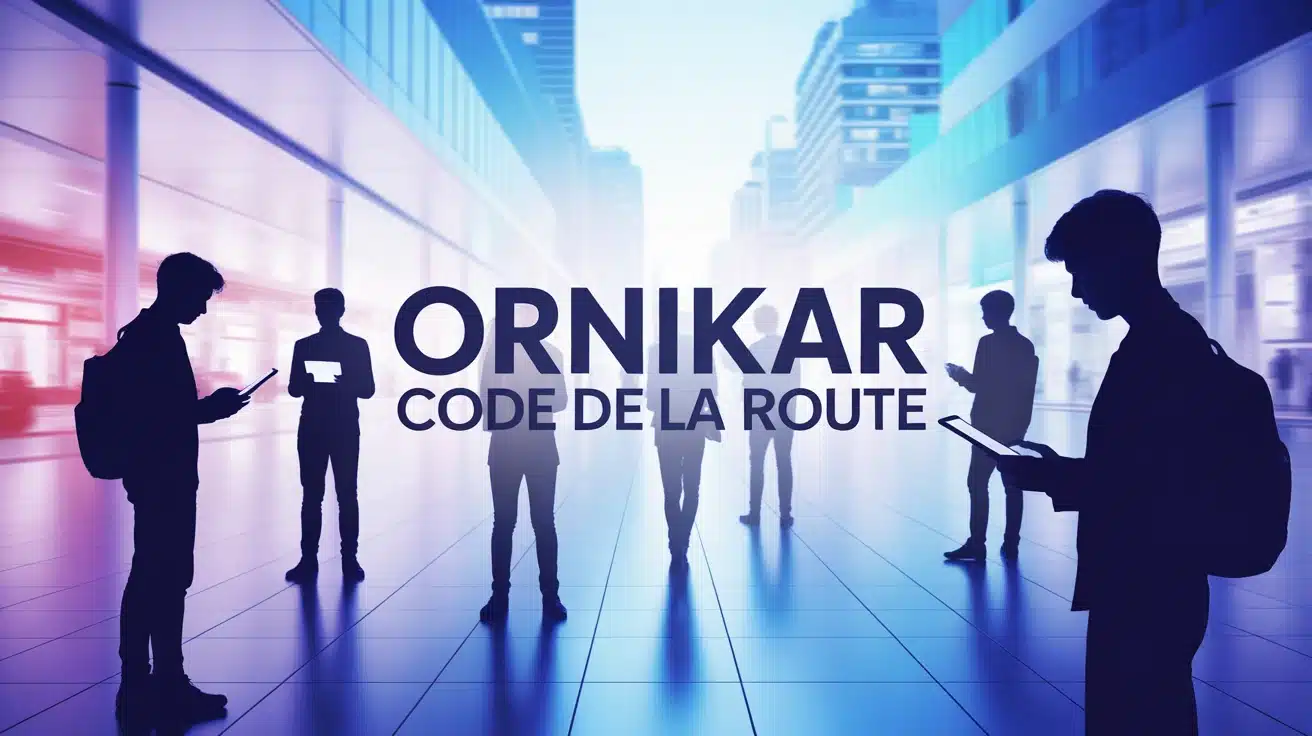 Illustration Ornikar code de la route apprentissage digital