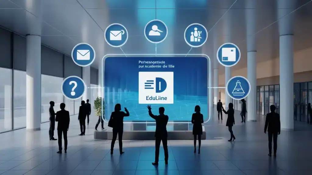 Tableau de bord sécurisé portail Eduline pour personnels académie Lille