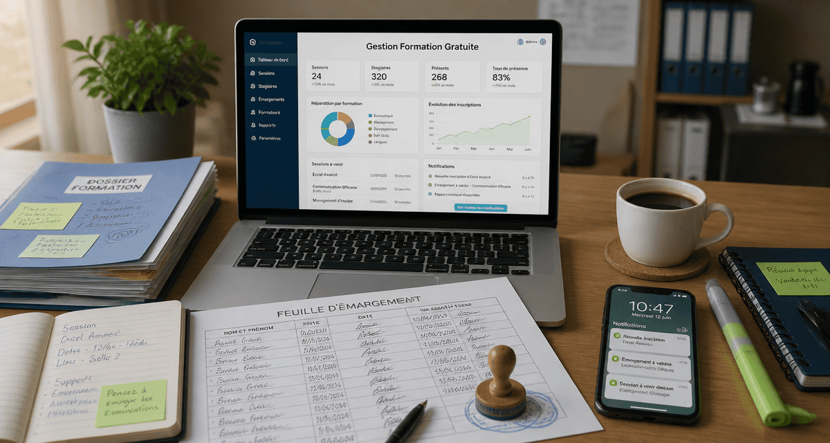logiciel gestion organisme de formation gratuit sur bureau
