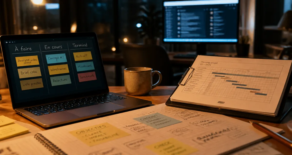 Outils de management : Kanban et Gantt pour piloter les équipes