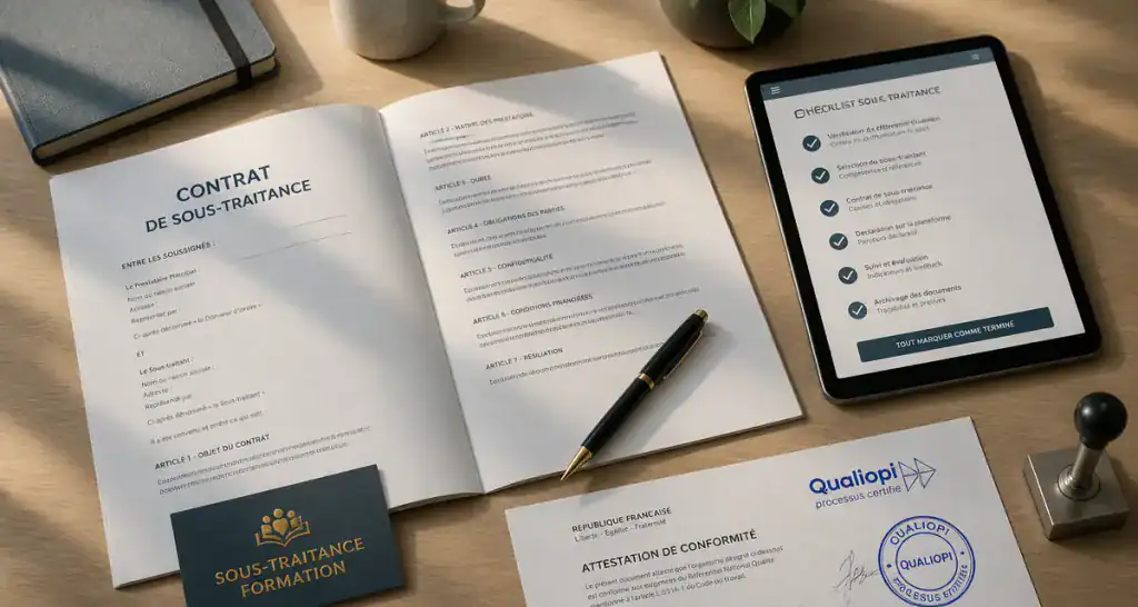 Sous traitance organisme de formation contrat Qualiopi