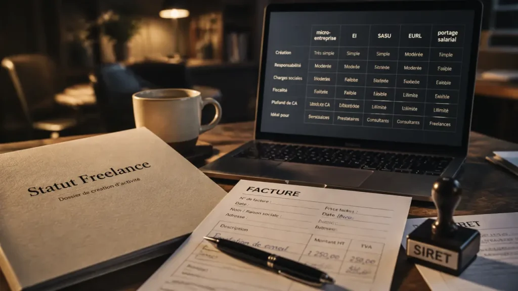 Micro-entreprise, EI, SASU ou portage salarial : quel statut pour un freelance selon votre activité ?